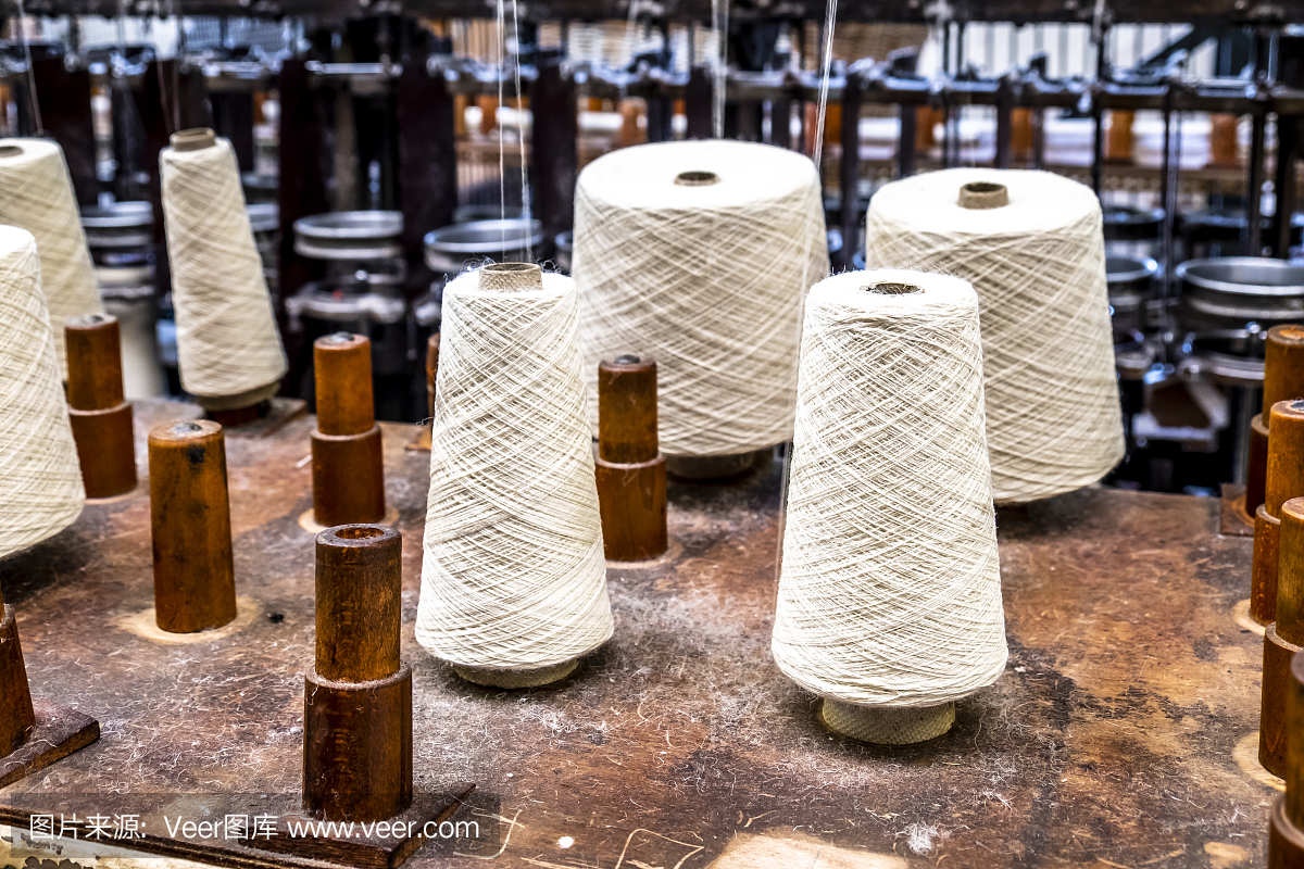 英国纺织业的传统羊毛卷筒